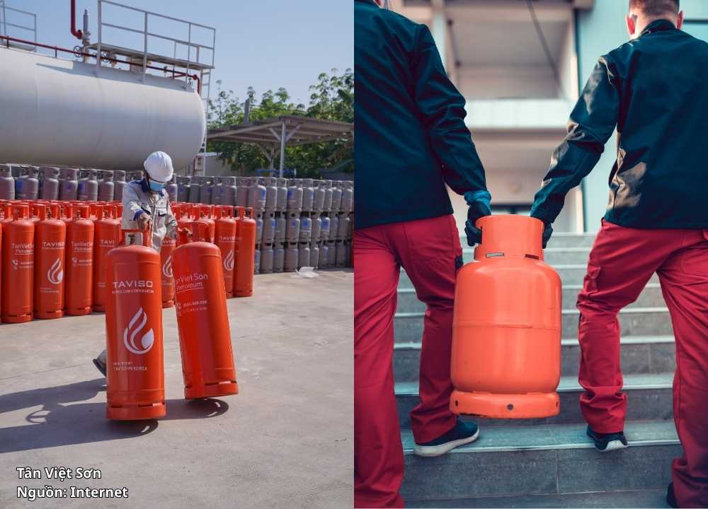 gas dân dụng, gas công nghiệp, bình gas 12kg, bình gas 45kg, lắp đặt hệ thống gas công nghiệp, Tân Việt Sơn Gas