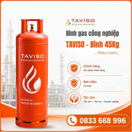 Bình Gas Công Nghiệp Taviso 45Kg Chính Hãng Tân Việt Sơn