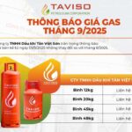 Tân Việt Sơn - TAVISO, giá gas tháng 9 (1)