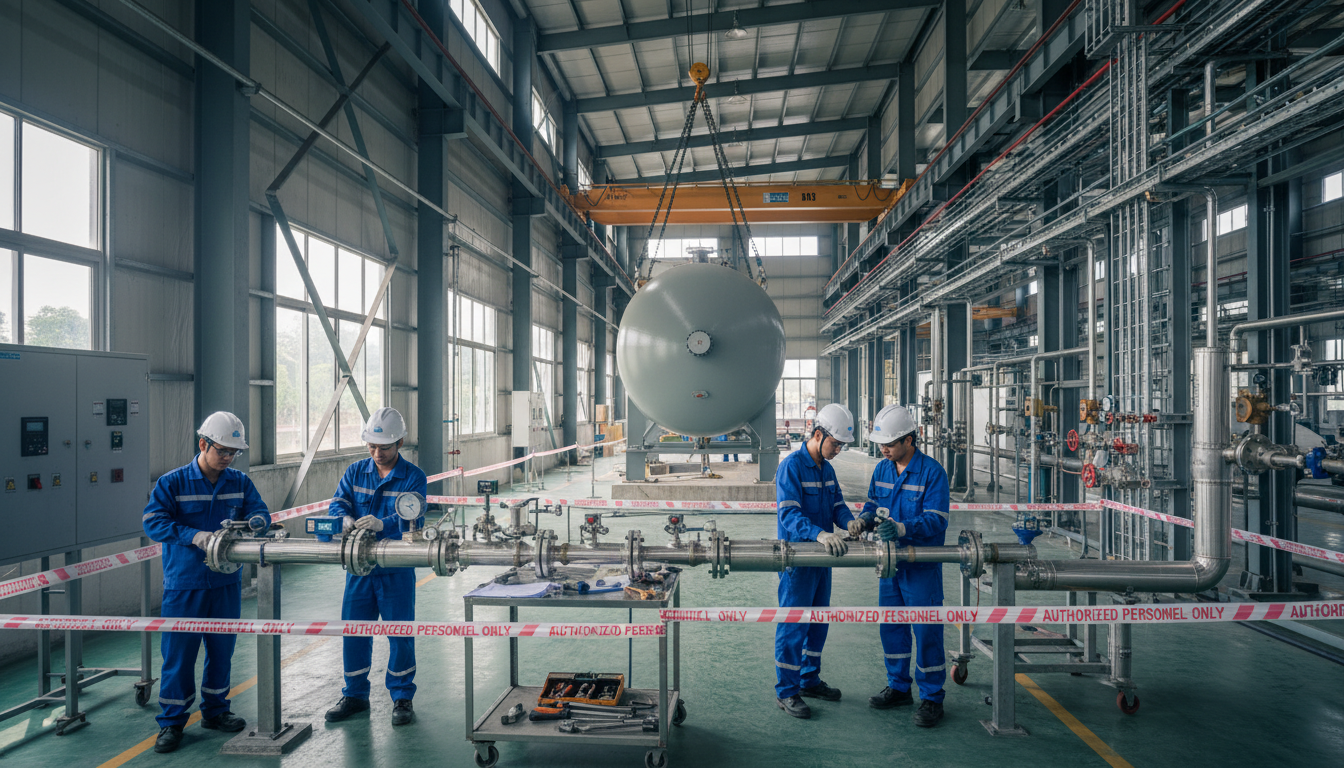 Quy trình lắp đặt hệ thống gas công nghiệp chuẩn