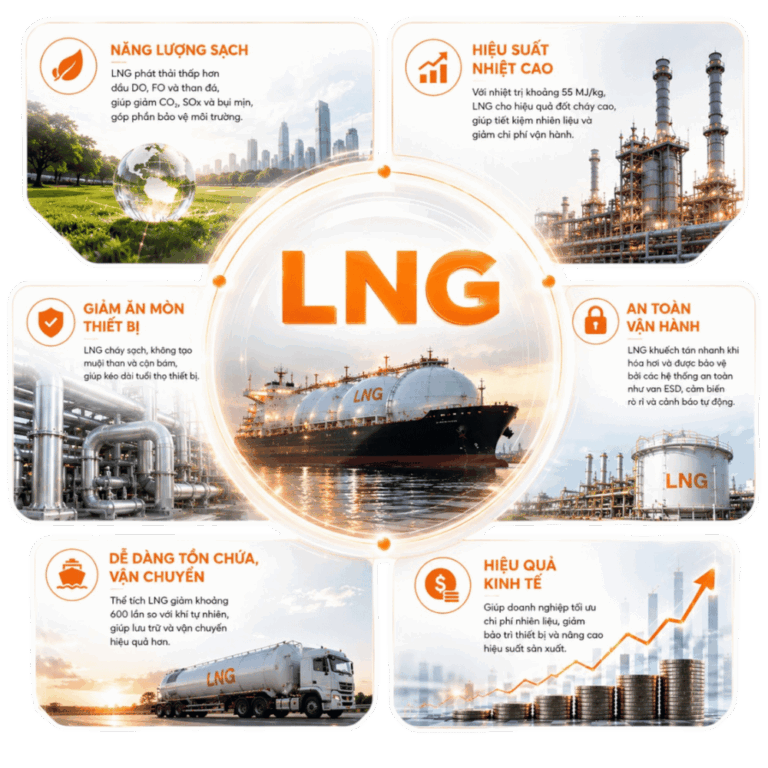 ƯU ĐIỂM NỔI BẬT CỦA LNG