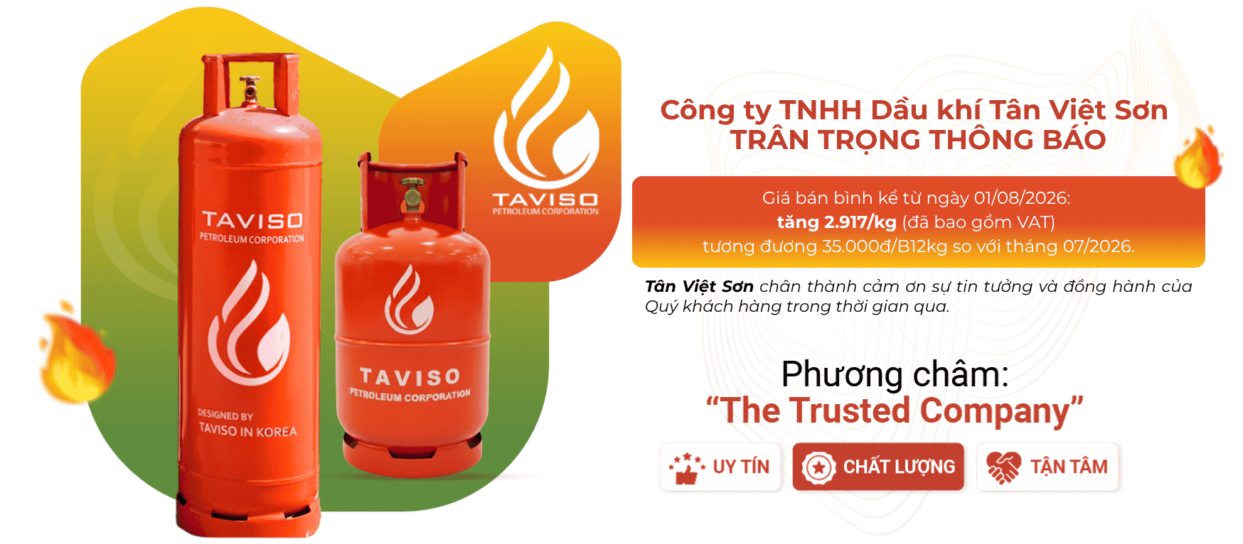 giá gas tháng 8,